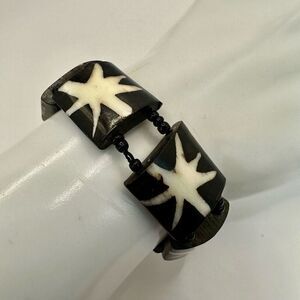 starburst batik bone  stretchy bracelet